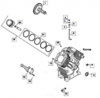 Картер двигателя KOHLER ЕCH 749-3041